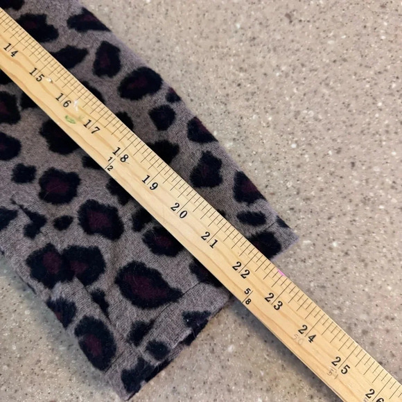 Ann Taylor Women Tan Leopard Print Wool Blend Jacket Button Front Medium Tall - Picture 6 of 9